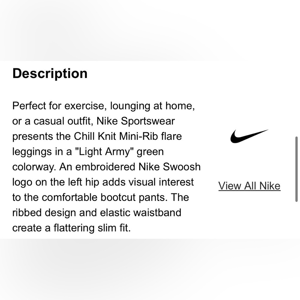Nike Sportswear Chill Knit Mini-Rib Flare - Picture 11 of 11